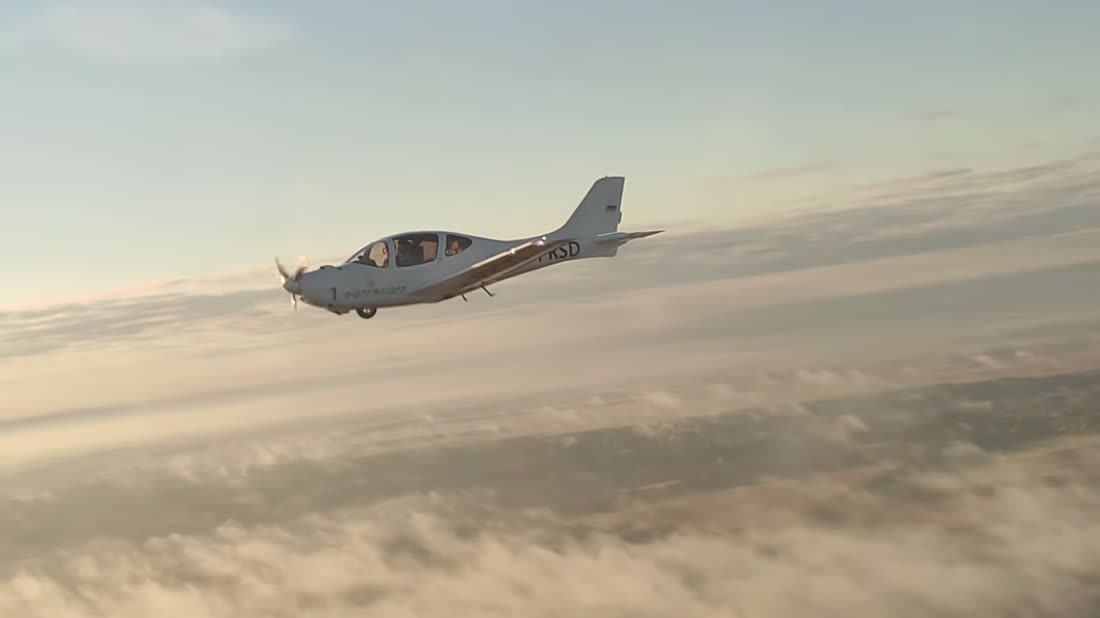 ANG flying over clouds